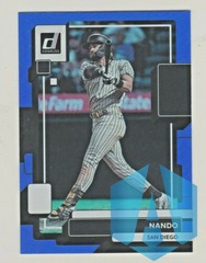 Fernando Tatis Jr 2022 Donruss Nando Variation Holo Blue #82 Padres